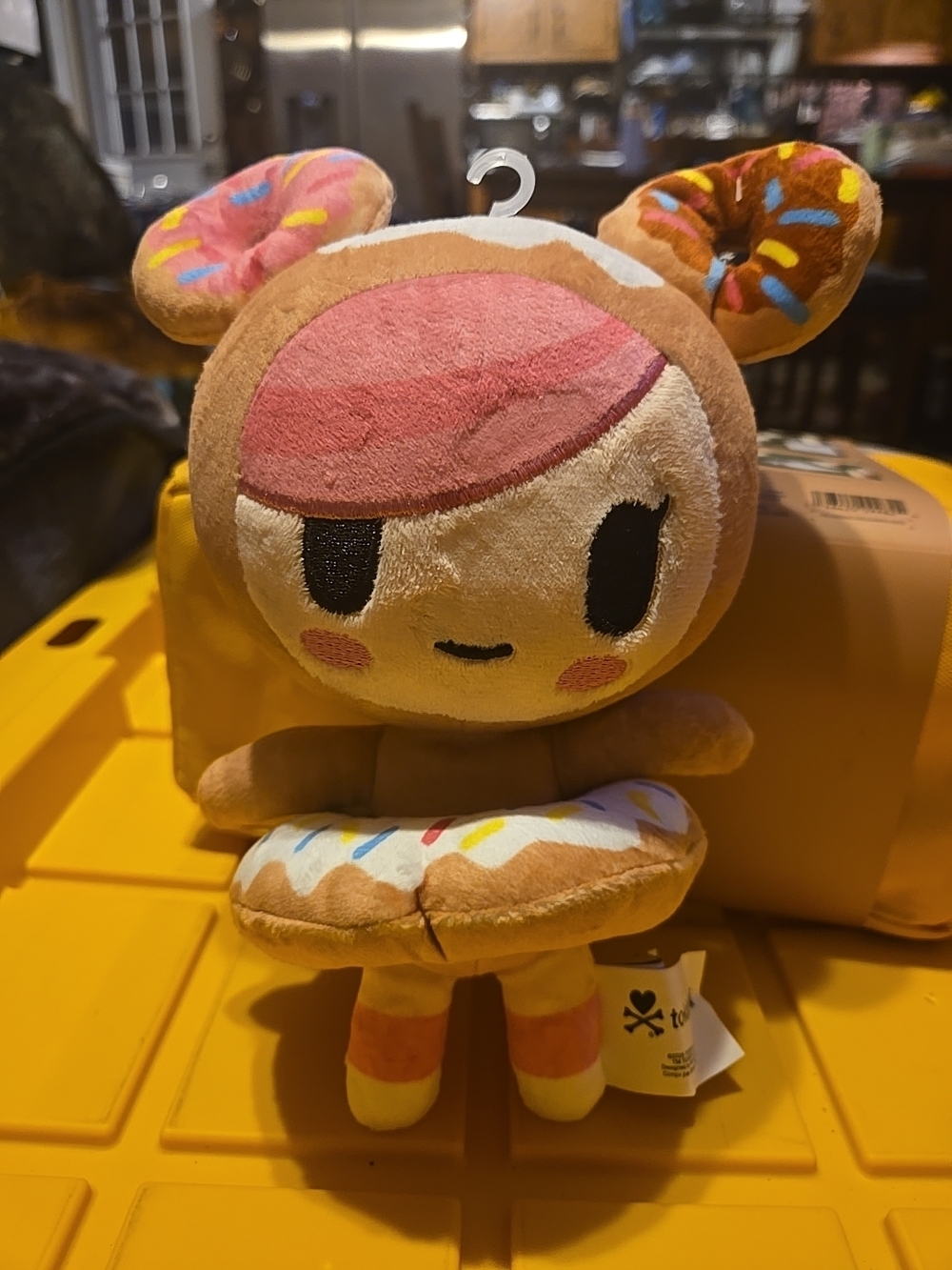 tokidoki Donut Girl Plush - Pink, Brown, Yellow & Blue